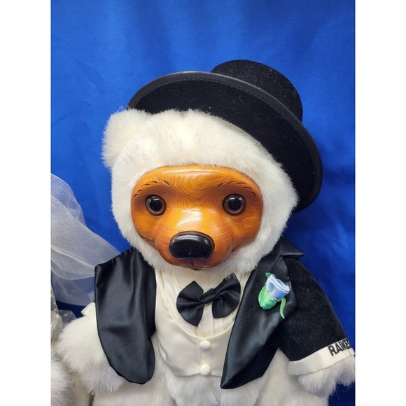 Raikes Bride and Groom Bears Vintage - Picture 4 of 10